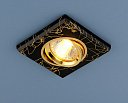 Светильник (ГЛН) 2080 MR16 35Вт G5.3 12В BK/GD черный/золото Электростандарт-Светильники даунлайт, точечные - купить по низкой цене в интернет-магазине, характеристики, отзывы | АВС-электро