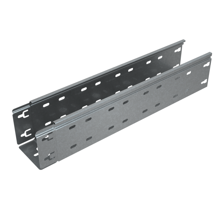 Лоток каб. лист. перфорир. 100х200х3000-0,8мм Быстрый монтаж ПЛЮС КМ-профиль