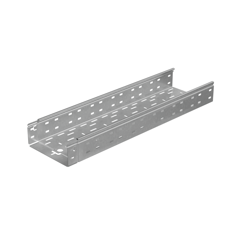 Лоток каб. лист. перфорир.  80х200х3000-0,7мм Быстрый монтаж ПЛЮС КМ-профиль