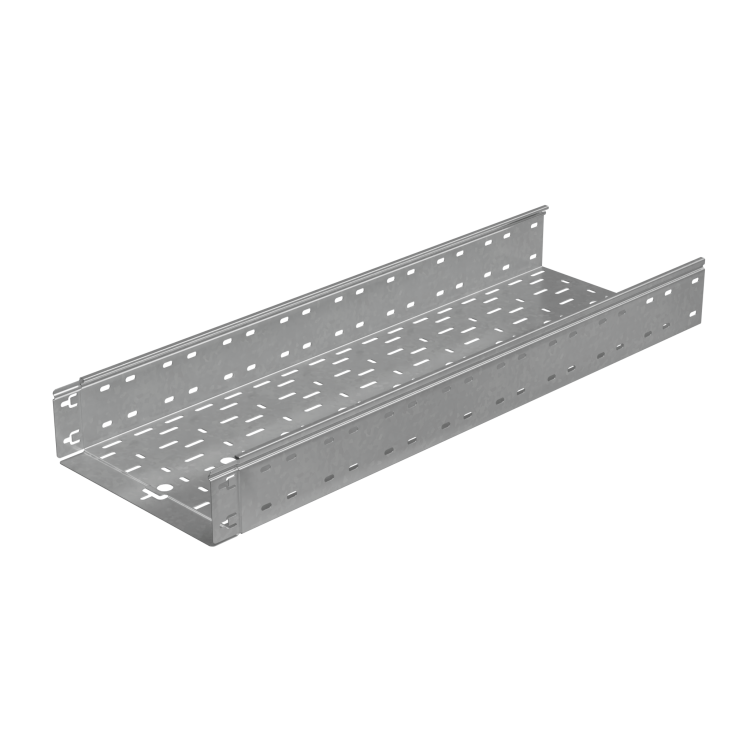 Лоток каб. лист. перфорир. 100х300х3000-0,8мм Быстрый монтаж ПЛЮС КМ-профиль