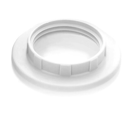 Кольцо внешнее для патрона Е14 бел пластик (до 40Вт) в инд.упак.. IEK