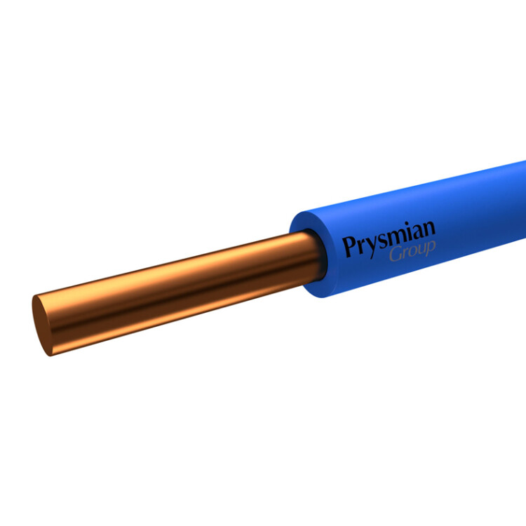 Провод медный установочный ПуВ  1,5 синий РЭК- PRYSMIAN