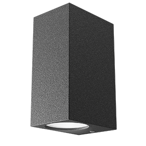 Светильник садово-парковый Gauss Cube настенный архитектурный, 2xGU10, 67*92*150mm, 170-240V / 50Hz,