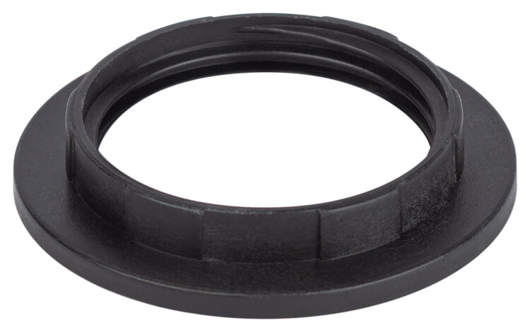 ЭРА Кольцо для патрона E27, пластик, черное (50/1000/9000)
