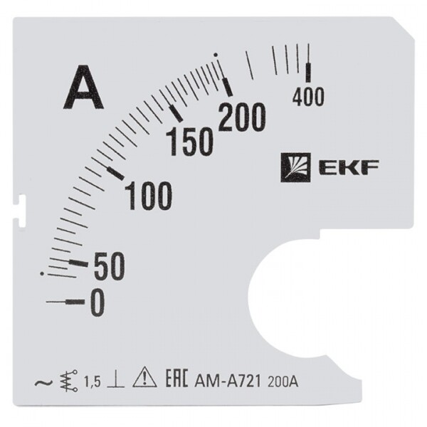Шкала сменная для A721 200/5А-1,5 EKF PROxima