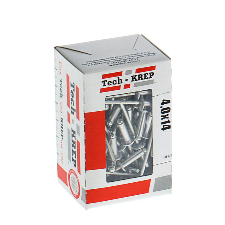 Заклепка 4,0х14 (100 шт) - коробка с ок. Tech-Krep