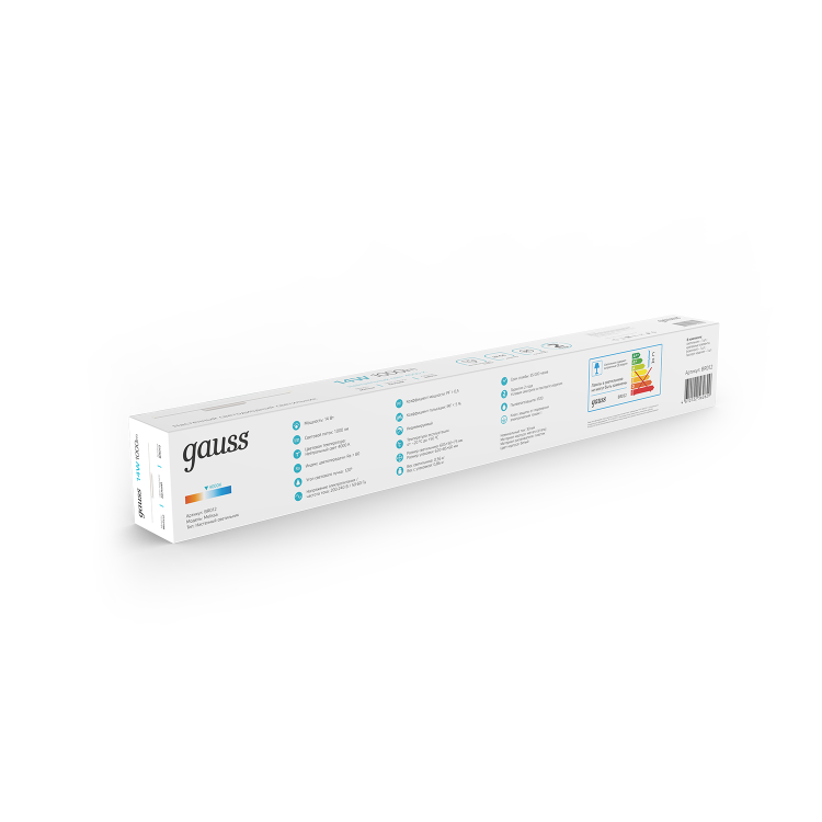 Настенный светодиодный светильник Gauss Melissa BR012 14W 1000lm 200-240V 605mm LED 1/20