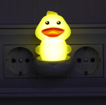 Светильник-ночник LED 0.5Вт "Утёнок" с выкл. встр. вилкой Эра