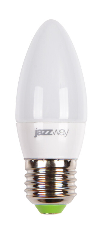 Лампа светодиод. (LED) Свеча Е27  7Вт 520лм 5000К 230В матов. Jazzway