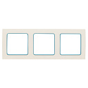 Рамка 3-мест. белая с линией цвета синий Стокгольм EKF PROxima-Рамки для ЭУИ - купить по низкой цене в интернет-магазине, характеристики, отзывы | АВС-электро