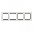 Рамка 4-мест. белая с линией цвета черный Стокгольм EKF PROxima-Рамки для ЭУИ - купить по низкой цене в интернет-магазине, характеристики, отзывы | АВС-электро