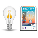 Лампа светодиодная филаментная Gauss Smart Home DIM+CCT E27 A60 6,5Вт 2000-6500 К 1/10/40-