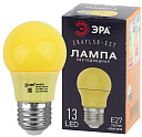 Лампа светодиод. (LED) для белт лайт Груша E27 3Вт 30лм 230В желтая ЭРА-