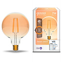 Лампа светодиодная филаментная Gauss Smart Home DIM E27 G95 Golden 7 Вт 1/40-