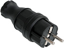 Вилка 2Р+Е прямая каучуковая 16А IP44 черная ИЭК-Вилки на кабель - купить по низкой цене в интернет-магазине, характеристики, отзывы | АВС-электро
