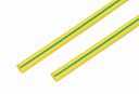 Трубка термоусаживаемая  15,0/7,5 мм, желто-зеленая  REXANT