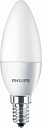 Лампа светодиод. (LED) Свеча Е14  5.5Вт 470лм 2700К 230В матов. Philips