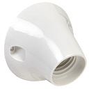 Патрон угловой Е27 пластик белый IEK-Аксессуары и комплектующие для освещения - купить по низкой цене в интернет-магазине, характеристики, отзывы | АВС-электро