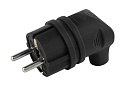 Вилка 2Р+Е угловая каучуковая 16А IP44 черная ЭРА-Вилки на кабель - купить по низкой цене в интернет-магазине, характеристики, отзывы | АВС-электро