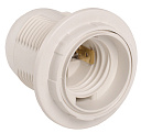 Патрон Е27 пластиковый резьбовой с кольцом и колпачком белый IEK-Патроны для ламп - купить по низкой цене в интернет-магазине, характеристики, отзывы | АВС-электро