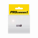 Разъем антенный на кабель, штекер F для кабеля SAT (с резиновым уплотнителем), (1шт.) (пакет)  PROco