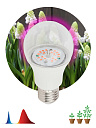 Лампа (LED) для растен. (зелень) Груша Е27 14Вт 21 мкмоль/с 380...780нм 1300К 230В FITO ЭРА-